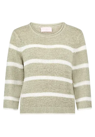 betty barclay - so cosy - - Strickpullover Khaki - Gr. - 42