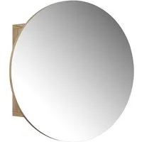 Vicco Badezimmerspiegelschrank Loki, Goldkraft Eiche, 50 x 50 cm mit 2 Fächern (1-St)