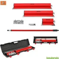 Yato Malerspachtel Flächenspachtel-Set 250, 600, 800 mm mit Teleskopgriff und Koffer (Flächenspachtel-Set 250, 600, 800 mm mit Teleskopgriff und Koffer, 1-St., Flächenspachtel-Set 250, 600, 800 mm mit Teleskopgriff und Koffer) Spachteln