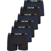 ADAM JEANS Boxershorts Herren Boxershorts aus extra weicher 100% Baumwolle Trunks Men Boxer-1 (6-St., 2er Set, 6er Set, 8er Set, 10er Set, 12er Set) Boxershorts Herren Boxer Shorts Männer Unterhosen Trunks Underwear