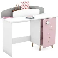 habeig Schreibtisch Kinder Schreibtisch Kindertisch Prinzessin Schminktisch Rosa Weiss