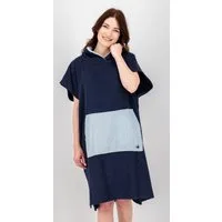 DEPROC Active Poncho Badeponcho PARLEE BEACH Badeponcho mit großer Kängurutasche und Innentasche