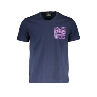 Plein Sport Blau Baumwoll-T-Shirt für Herren