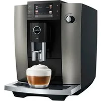 JURA Kaffeevollautomat 15828 E6 (ED), Dark Inox, 17 Spezialitäten, Hot&Light Brew, Energiesparmodus