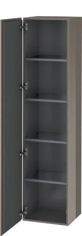 Duravit L-Cube Hochschrank Flanell Grau Hochglanz 400x363x1760 mm - LC1180L8989 LC1180L8989