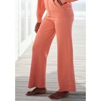 Elbsand Strickhose mit weitem Bein und eingestricktem Logo, Loungewear