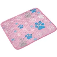 Ledander Hundematte Kühlmatte für Katzen Hunde,Outdoor-Kühlmatte für Haustiere, für Drinnen, Draußen und Auto,Schneeflocken-Design,atmungsaktiv