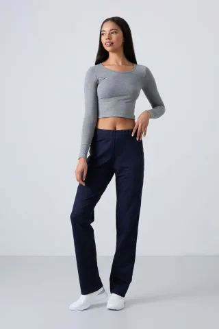 Damen gerade geschnittene Fleece-Sweatpants