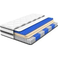 Boxspringmatratze Taschenfederkernmatratze 7 Zonen Federkernmatratze, Luxus matratze, Patbrela, 26 cm hoch,orthopädisch,Zertifizierte Qualität, passt sich dem Körper