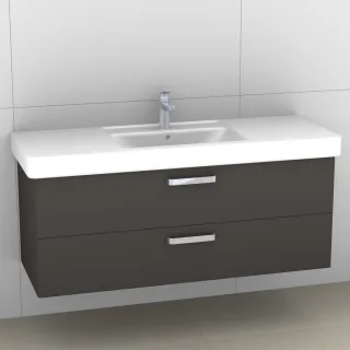 Artiqua 414 Waschtischunterschrank für Subway/Omnia Architectura 611813 Stahlgrau, 414-WU2L-V51-7142 414-WU2L-V51-7142-88