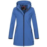 Alessandro Salvarini Softshelljacke Alessia lang mit abnehmbarer Kapuze