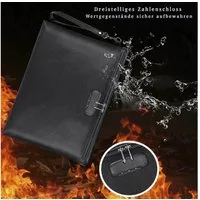 FireMat Dokumententasche Feuerfest,Wasserdicht, Tragbare Dokumententasche Akten Dokumentenmappe