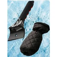 Lyvanas Eiskratzer Auto mit Handschuh, Profi Scheibenkratzer Auto trifft auf Handschuh Top Effizienz kombiniert mit 100% Komfort