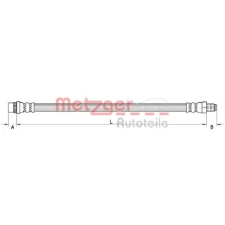 Metzger Bremsschlauch vorne rechts Renault Grand Megane Sc?nic