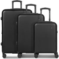 bugatti Trolleyset Valencia 2.0, 4 Rollen, (3-teilig, 3 tlg), ABS