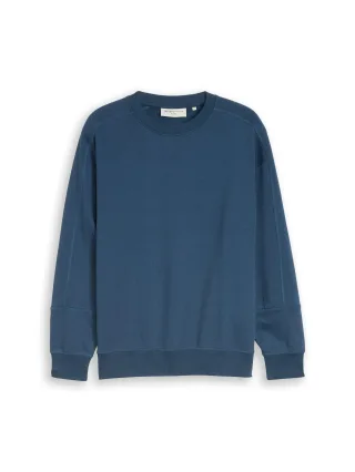 Denim Tom Tailor - Relaxed Sweatshirt mit Nahtdetails nighttime blue - Gr. - L