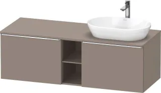 Duravit D-Neo Konsolenwaschtischunterbau wandhängend Basalt Matt 1400x550x459 mm - DE4950R10430000 DE4950R10430000
