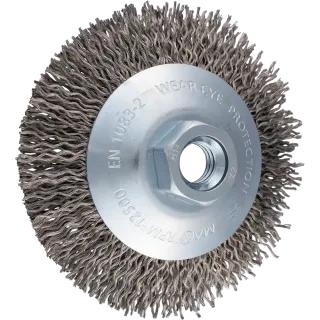 PFERD TOOLS Kegelbürste ungezopft KBU Ø 100x10mm M14 Edelstahl-Litzen-Draht-Ø 0,25 mm Winkelschleifer - 43316008
