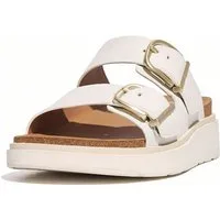 Fitflop Gen-FF Buckle Two-Bar Leather Slides Sandale