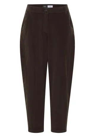 CECIL - Mid Waist Barrel Leg Hose im Casual Fit pine needle green - Gr. - 28