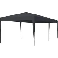paramondo Pavillon Steckpavillon SP-3, 6 x 3 m, anthrazit, werkzeugloser Aufbau, wasserdichtes PE Dach, 6x3 m