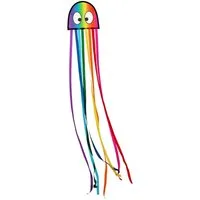 Wolkenstürmer Flug-Drache Kids Kite Oktopus Ready to Fly Einleiner Drachen 150 cm, (Flugdrachen für Kinder (regenbogen) mit Tentakeln Ready to Fly, 1-tlg), Kinderdrachen Oktopus (regenbogen) ab 3 Jahre Outdoor Spielzeug
