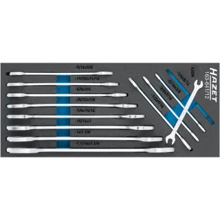 HAZET Zoll-Werkzeuge in Einlage 12-teilig - 163-641/12