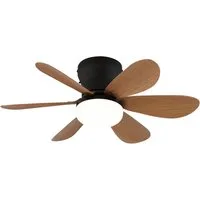GLOBO LIGHTING Deckenventilator Deckenventilator Delores SW-HL mit LED & Fernbedienung, Mit Nachtlicht-Funktion