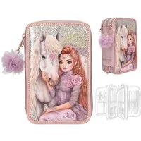 Depesche Federtasche DEPESCHE TOPModel Federtasche 3fach VIVA VIOLET gefüllt