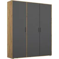 rauch Kleiderschrank VOYAGER Garderobe Wäscheschrank Schlafzimmer (in 3 verschiedenen Ausstattungen BASIC/CLASSIC/PREMIUM) mit 2 modernen Griffvarianten, viel Stauraum MADE IN GERMANY