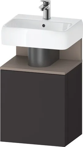Duravit Qatego Waschtischunterbau wandhängend Graphit Supermatt 440x350x645 mm - QA4076L43800000 QA4076L43800000