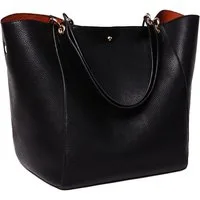 LuxusKollektion Henkeltasche Taschen Damen Leder Shopper Henkeltaschen Handtaschen Schwarz große