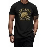 Banco T-Shirt Herren Shirt Rundhals Sommer Basic "Motor Club" aus 100% Baumwolle mit Motor Club Druck
