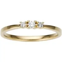 Firetti Goldring Schmuck Geschenk Gold 585 Damenring Goldring, mit Brillanten