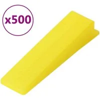 vidaXL Nivelliersystem Fliesen-Nivellierkeile 500 Stk.