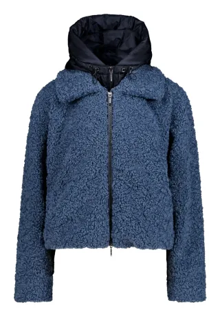 AMBER & JUNE - Plüschjacke China Blue - Gr. - 36