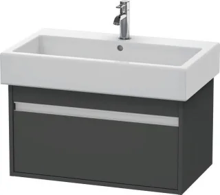 Duravit Ketho Waschtischunterbau wandhängend Graphit Matt 750x440x410 mm - KT668704949 KT668704949