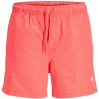 Jack & Jones PlusSize Badeshorts JPSTMAUI TROPIC SOLID SWIM SHORTS PLS Kunstfaser, mit elastischem Bund