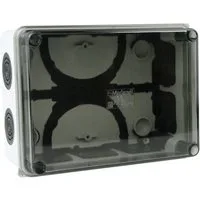Kabelbox Elektrische Kunstoffgehäuse 150x110x70 mm 10 Dichtmembranen Wasserdichte IP66 Transparenter Deckel Anschlussdose Gehäuse Abzweigkasten