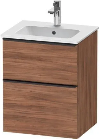 Duravit D-Neo Waschtischunterbau wandhängend Nussbaum Matt 510x402x625 mm - DE43600BD790000 DE43600BD790000