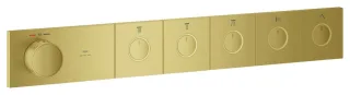 GROHE Unterputz-Thermostat Grohtherm Aqua Tiles, 106868 FMS 5 ASV cool sunrise gebürstet, 106868GN00 106868GN00