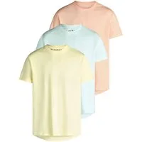DENIMFY T-Shirt Herren Basic Shirt DFDiego 3er Set Regular Fit (Vorteilspack, 3-tlg) Kurzarm Tee Shirt mit Rundhalsausschnitt aus 100% Baumwolle