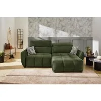 Jockenhöfer Gruppe Ecksofa Zoom L-Form, B: 263 cm, mit 60 cm elektr. Sitztiefenverstellung, 140kg Belastbarkeit, USB-Anschluss, Kopfteilverstellung & Zierkissen