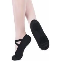 tanzmuster Ballettschuhe Charlie mit geteilter Ledersohle Tanzschuh Ballettschläppchen für Mädchen