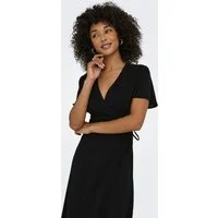 ONLY Wickelkleid ONLCALI LIFE S/S WRAP DRESS WVN NOOS Kunstfaser, regular fit, V-Ausschnitt