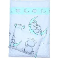 Primawela Babybettwäsche Kinderwagenset Baby Bettwäsche für Kinderwagen Bezüge Decke Kissen, 4 teilig