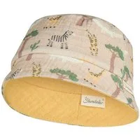 Sterntaler® Sonnenhut UV-Schutz 50+ Wende-Fischerhut Safari (1-St) Wendbarer Fischerhut aus Bio-Musselin mit Safari-Druck & Bio-Futter