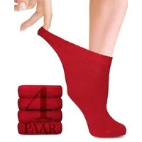 Fiera Besa Diabetikersocken Diabetiker Socken Damen mit Lycra, 4 Paar, Knöchelhoch