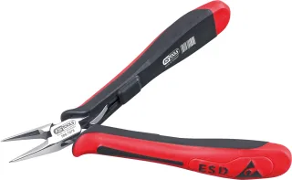 KS Tools ESD Spitzzange, gerade, ohne Hieb, 130mm - 500.7078