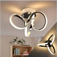 Nettlife LED Deckenleuchte Deckenleuchte in Wellenform und spiralförmigen, LED fest integriert, Warmweiß, Schlafzimmer Flur Büro Arbeitszimmer